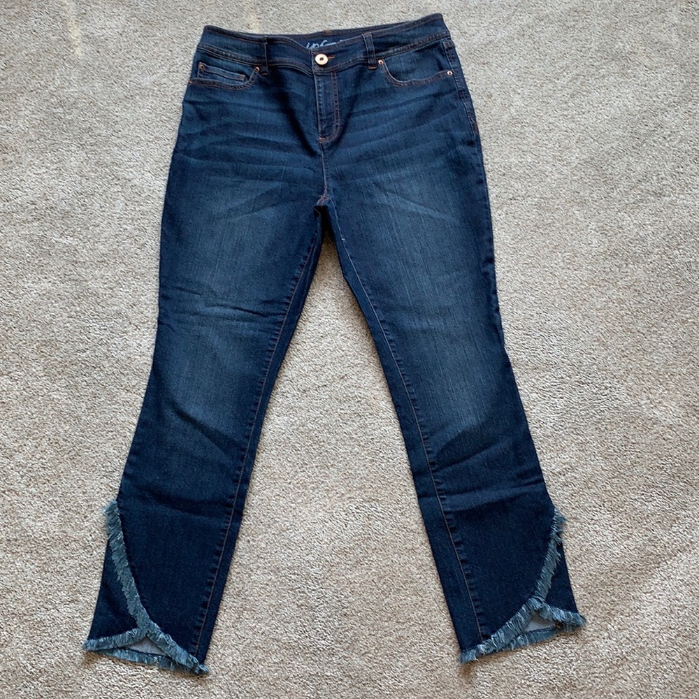 INC International Concepts Navy Cropped Jeans